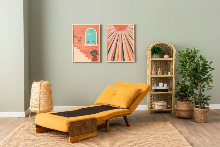 Atelier Del Sofa Cosmo Single - Amarillo Mostaza